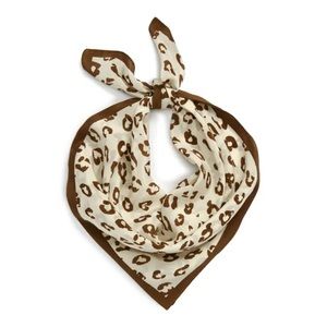 Madewell Silk Leopard Bandana
